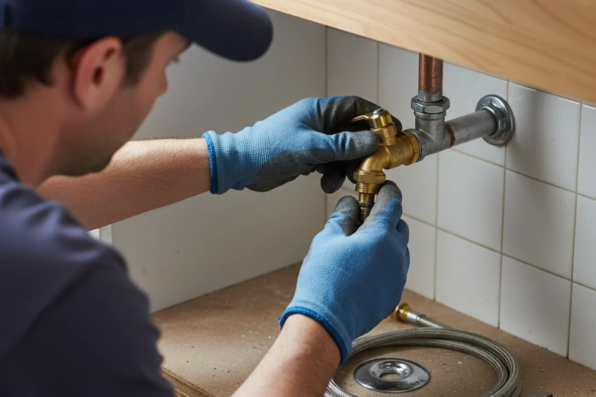 Shutoff valve and fitting work during Emergency Plumbing in Caldwell